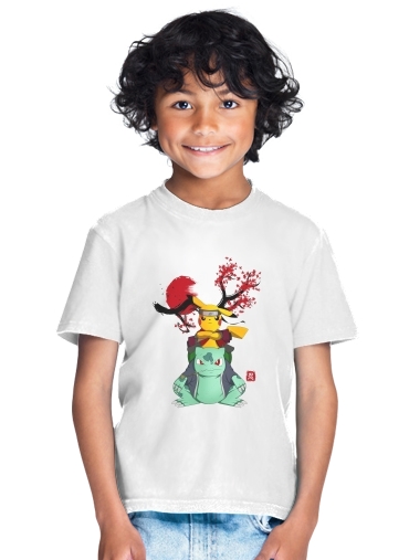  Pikachu Bulbasaur Naruto para Camiseta de los niños