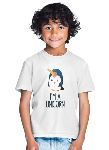  Pingouin wants to be unicorn para Camiseta de los niños