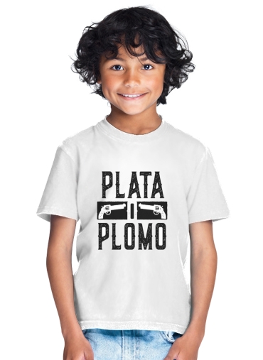  Plata O Plomo Narcos Pablo Escobar para Camiseta de los niños
