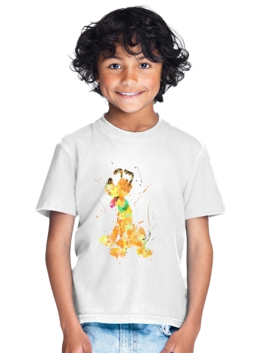 Pluto watercolor art para Camiseta de los niños