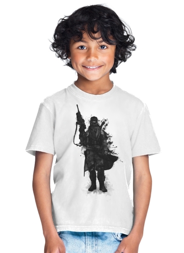  Post Apocalyptic Warrior para Camiseta de los niños