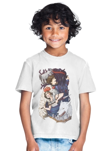  Princess Mononoke Inspired para Camiseta de los niños
