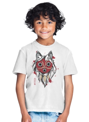   Princess Mononoke Mask para Camiseta de los niños