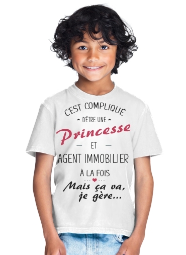  Princesse et agent immobilier para Camiseta de los niños