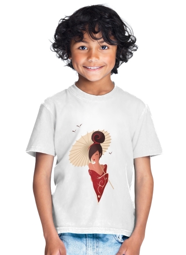 Sakura Asian Geisha para Camiseta de los niños