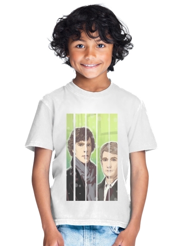  Sherlock and Watson para Camiseta de los niños