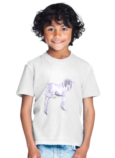  Silver Unicorn para Camiseta de los niños