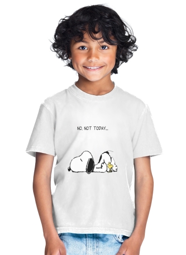  Snoopy No Not Today para Camiseta de los niños