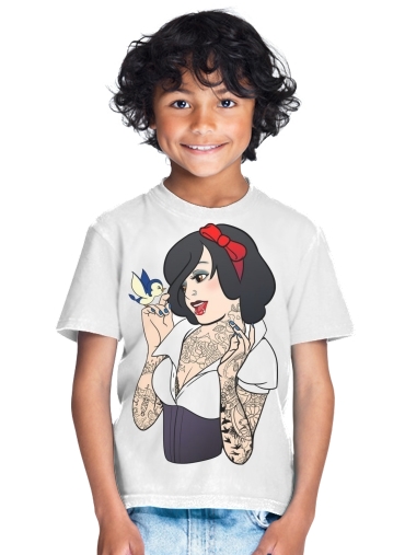  Snow White Tattoo Bird para Camiseta de los niños
