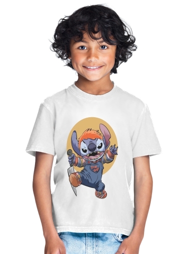  Stitch X Chucky Halloween para Camiseta de los niños