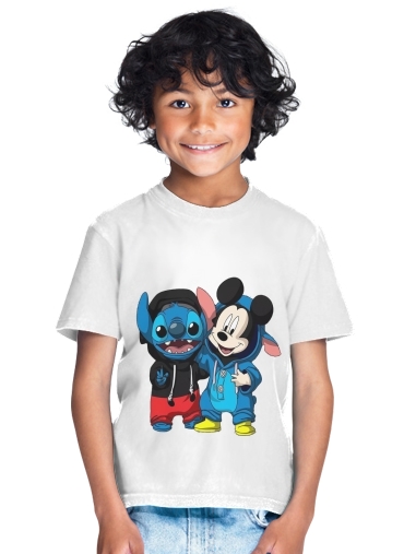  Stitch x The mouse para Camiseta de los niños