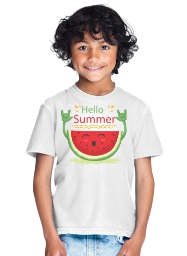  Summer pattern with watermelon para Camiseta de los niños