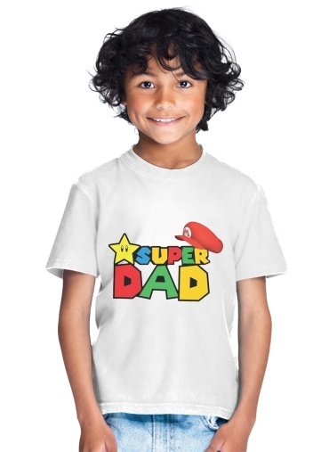  Super Dad Mario humour para Camiseta de los niños