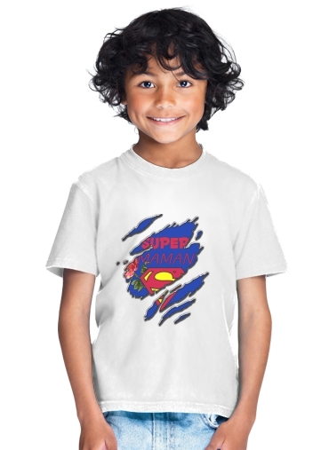  Super Maman para Camiseta de los niños