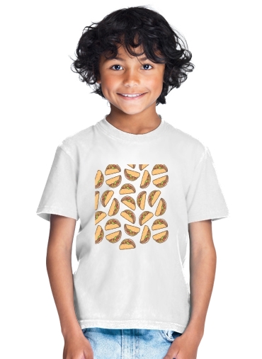  Taco seamless pattern mexican food para Camiseta de los niños