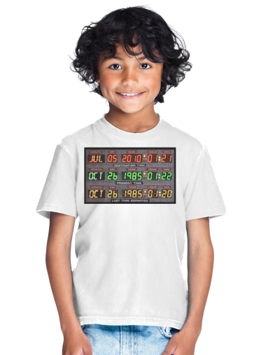  Time Machine Back To The Future para Camiseta de los niños