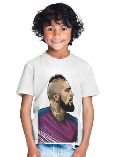  Vidal Chilean Midfielder para Camiseta de los niños