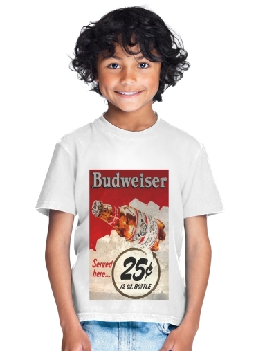  Vintage Budweiser para Camiseta de los niños