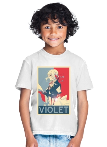  Violet Propaganda para Camiseta de los niños