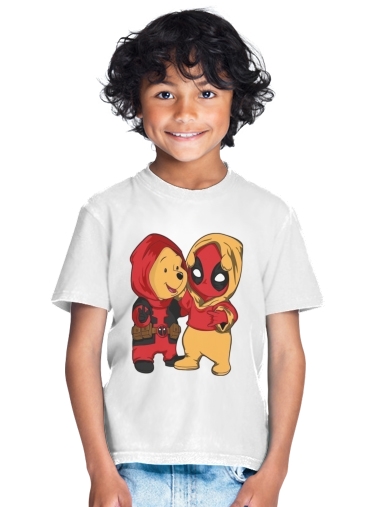  Winnnie the Pooh x Deadpool para Camiseta de los niños