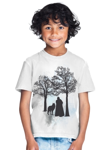  Wolf Snow para Camiseta de los niños