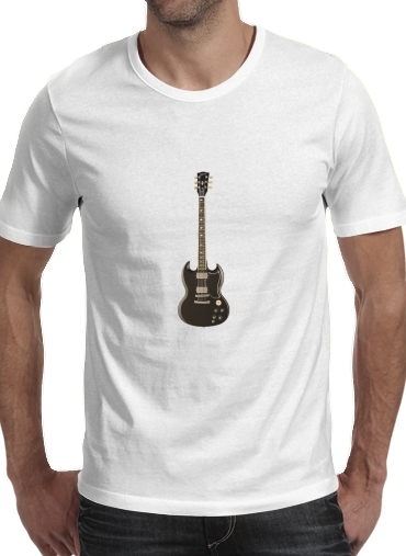  AcDc Guitare Gibson Angus para Camisetas hombre