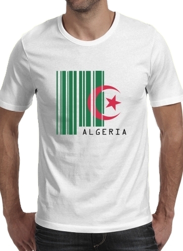  Algeria Code barre para Camisetas hombre