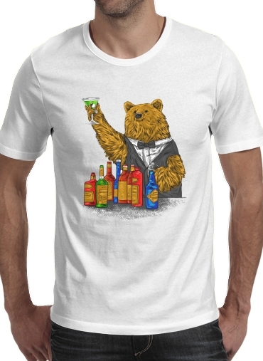  Bartender Bear para Camisetas hombre