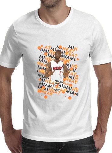 Basketball Stars: Chris Bosh - Miami Heat para Camisetas hombre