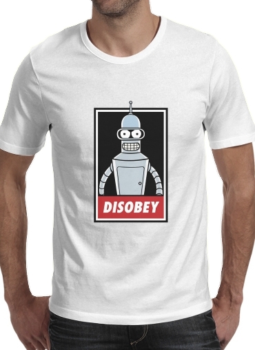 negro- Bender Disobey para Camisetas hombre