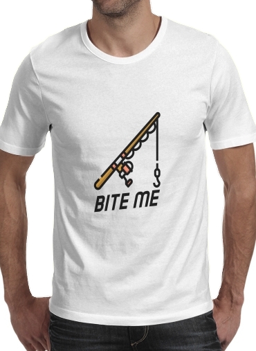  Bite Me Fisher Man para Camisetas hombre