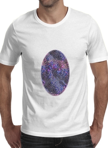  Blue pink bubble cells pattern para Camisetas hombre