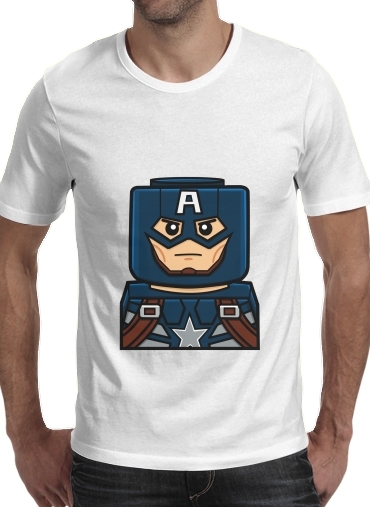  Bricks Captain America para Camisetas hombre