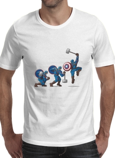  Captain America - Thor Hammer para Camisetas hombre
