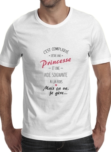  Cest complique detre une princesse et une aide soignante a la fois para Camisetas hombre
