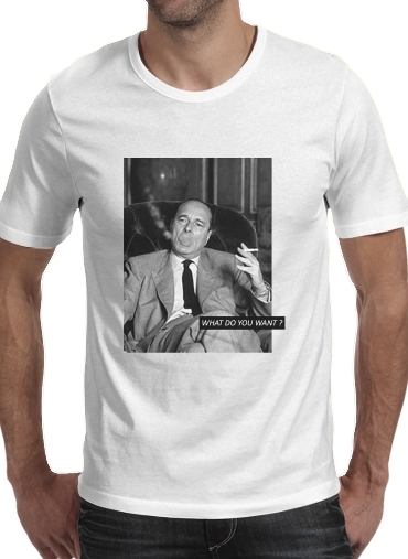  Chirac Smoking What do you want para Camisetas hombre