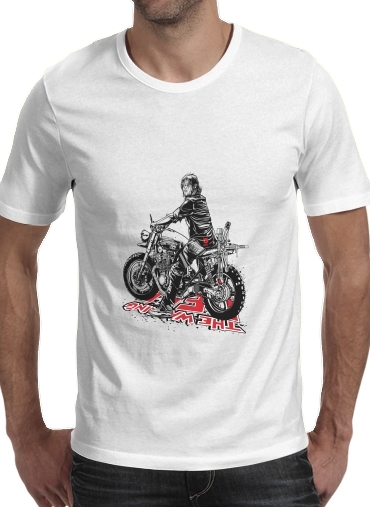 negro- Daryl The Biker Dixon para Camisetas hombre