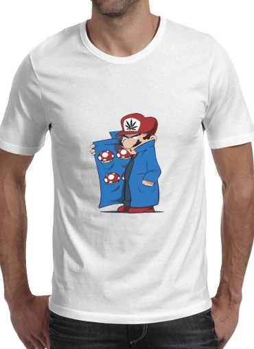 negro- Dealer Mushroom Feat Wario para Camisetas hombre