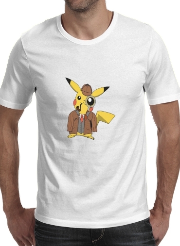  Detective Pikachu x Sherlock para Camisetas hombre