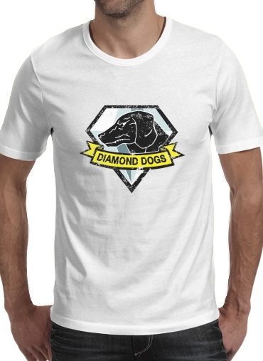  Diamond Dogs Solid Snake para Camisetas hombre