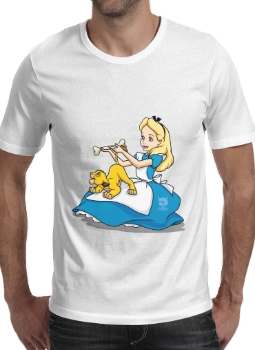  Disney Hangover Alice and Simba para Camisetas hombre