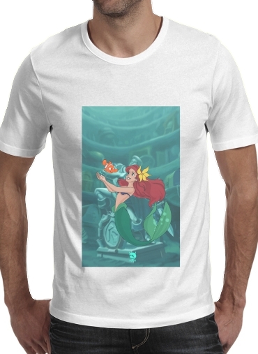 negro- Disney Hangover Ariel and Nemo para Camisetas hombre