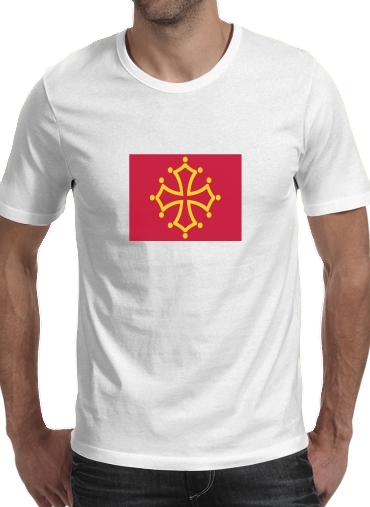  Drapeau de Midi-Pyrenees para Camisetas hombre