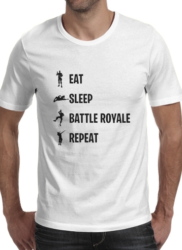  Eat Sleep Battle Royale Repeat para Camisetas hombre
