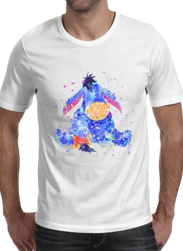  Eyeore Water color style para Camisetas hombre