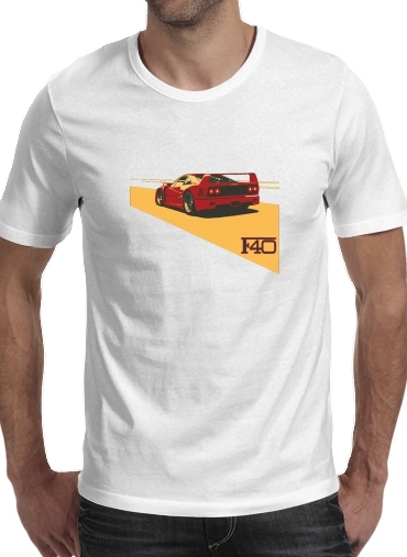  Ferrari F40 Art Fan para Camisetas hombre