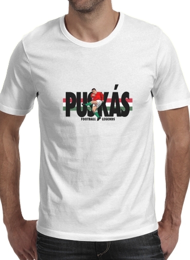  Football Legends: Ferenc Puskás - Hungary para Camisetas hombre