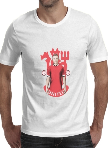  Football Stars: Red Devil Rooney ManU para Camisetas hombre