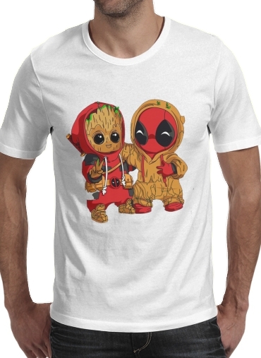  Groot x Deadpool para Camisetas hombre