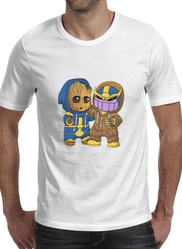  Groot x Thanos para Camisetas hombre